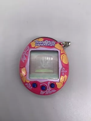 Tamagotchi Connection V2 Pink With Yellow & Purple Flowers 2004 Virtual Pet • £59.99