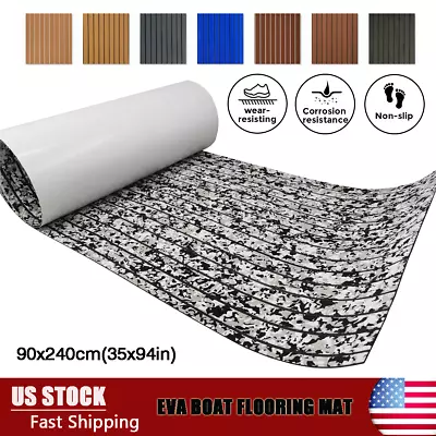 EVA Foam Boat Decking Sheet Mat Faux Teak Marine Yacht Flooring Nonslip Carpet • $54.99