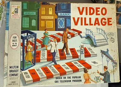 Vintage 1960 1962 Video Village Board Game By Milton Bradley Based On TV Show • $20