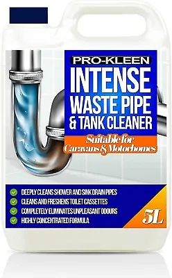 ProKleen Intense Waste Pipe And Tank Cleaner 5L Odour Remover Caravans Motorhome • £18.95