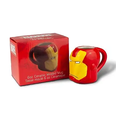 Marvel Collectible | Marvel Iron Man Armored Head 3D Ceramic Mug | 6 Ounces • $8.39