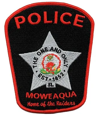 Illinois State Moweaqua City Christian County Police Regulation Uniform Patch • $6