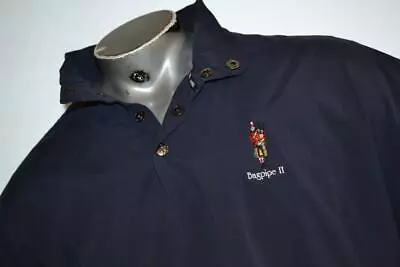 25053-a Mens Ping Golf Pullover Scotland Bagpipe II Size XL Blue Polyester • $18.24