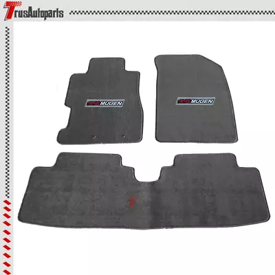 For 01-05 Civic & 02-05 Honda Civic Si Gray Nylon Floor Mats Carpets W/ Mugen • $57.99