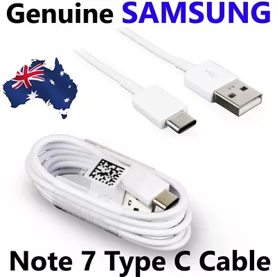 Genuine Samsung Type-C USB Data Charging 1m Cable For Galaxy Note 9 8 S9+ S8 A5 • $7.90