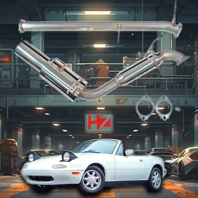 Performance Stainless Steel Exhaust For 1989-1997 Mazda MX-5 Miata NA 1.6L • $999.99