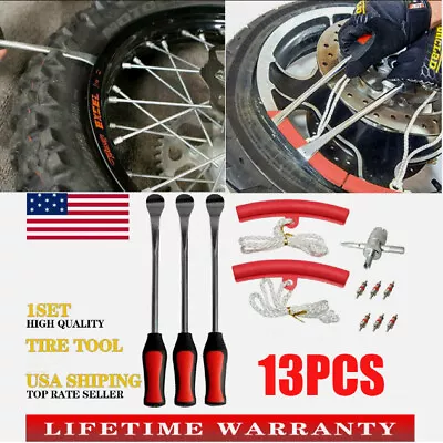 Steel Tire Spoon Lever Iron Tool Kit Professional Motorcycle Tire Changing Tool • $17.64