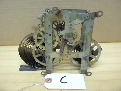 Vintage Antique E. Ingraham Mantel Clock Movement Steam Punk Mechanical Gears C • $29.99