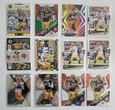 (12) Aaron Rodgers Green Bay Packers Card Lot With Phoenix Fire Burst • $12