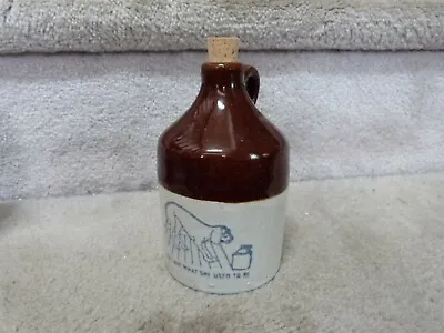 VINTAGE MINIATURE Stoneware Whiskey Jug DOG She Aint What She Used To Be 5  • $57.21