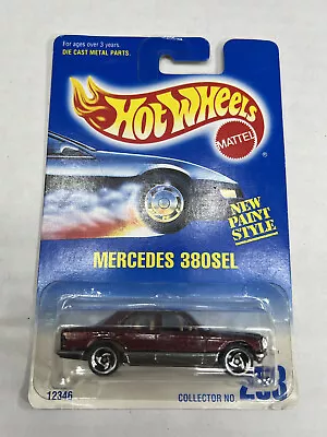 Vintage Hot Wheels 1992 Blue Card Mercedes 280 SLE #253 New Sealed • $12.99