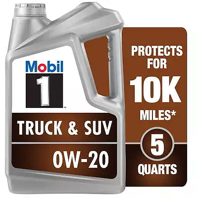 Mobil 1 Truck & SUV Full Synthetic Motor Oil 0W-20 5 Qt • $27.97