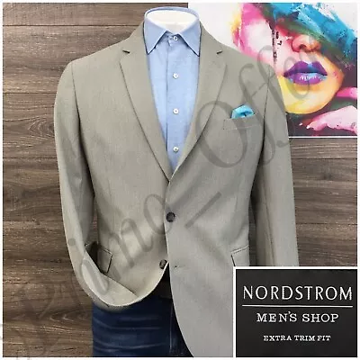 Nordstrom Mens Blazer Sport Coat Two Button Casual Jacket 44L Seersucker Suits • $89.95