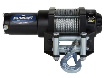 $103.99 • Buy VIPER Midnight 3000lb ATV/UTV Winch Kit With 50 Feet Steel Cable