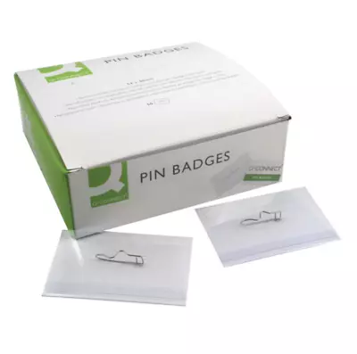 £15.45 • Buy 50 New Laminated Visitor Security Conference Name Pin Badge Pass 54 X 90 Mm +24h