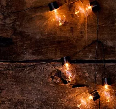 £12 • Buy Garden Trading Festoon Golf Ball Bulb String Lights Indoor Outdoor 20 Lights