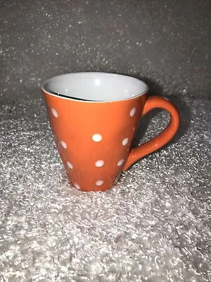 Maxwell & Williams Orange & White Polka Dot Coffee Or Tea Mug Sprinkle VGUC • $25