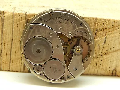 Antique Elgin Pocket Watch Movement 12S 7J Grade 303 Circa 1925 • $39