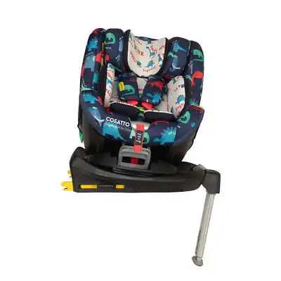 Cosatto RAC Come & Go Rotate ISize Car Seat - 0-4 Years ISOFIX  D Is For Dino • £249.95