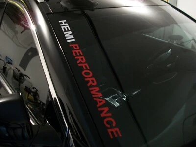 $11.99 • Buy FITS:  HEMI PERFORMANCE  Windshield Decal Dodge Charger Challenger RAM 1500 2500