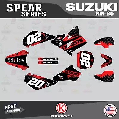 $49.99 • Buy Graphics Decal Kit For Suzuki RM85 (2001-2023) RM 85 Spear Series - Red