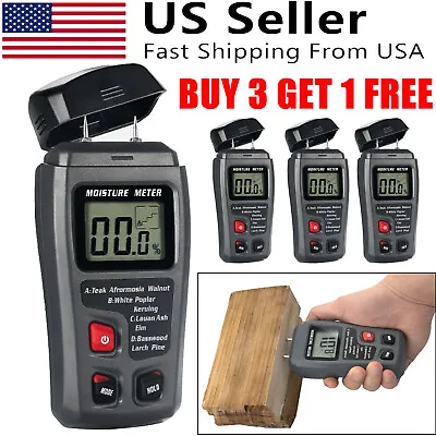 Digital LCD Wood Moisture Meter Detector Tester Humidity 0-99.9% Hygrometer Test • $11.43