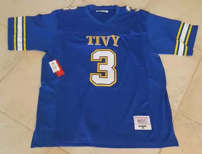 Johnny Manziel Headgear Classic TIVY High School Football Jersey Blue 4XL • $39.98