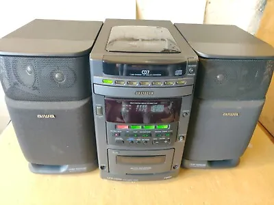 £12 • Buy Aiwa LCX-700M Mini Stereo Hifi System 7 Disc CD Cassette & Radio SPARES REPAIRS