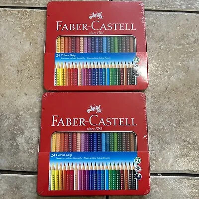 Faber-Castell - Colour Grip - Water Soluble Colour Pencils - Pack Of 48 • $35.35