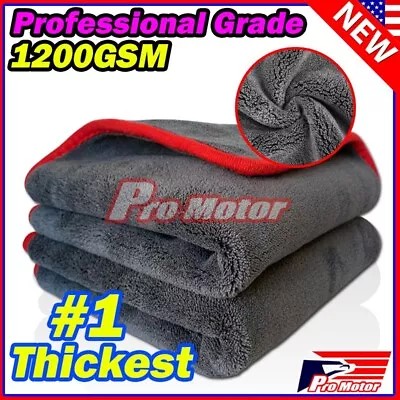 1200GSM Best Polishing Detailing Microfiber Cleaning Cloth Towel Car No Scratch • $14.50