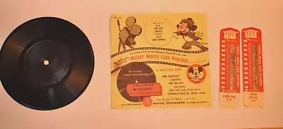 DISNEY VINTAGE MATTEL MICKEY MOUSE CLUB NEWSREEL WITH FILM SLIDES   C Series • $10.99