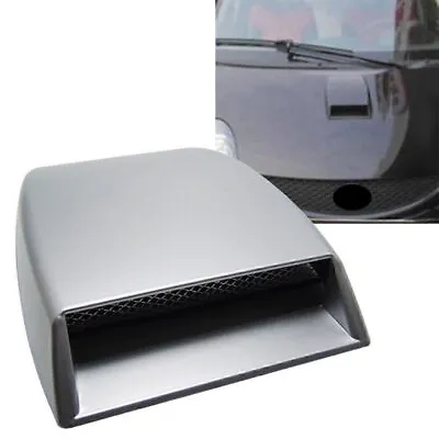 Car Roof Decorative Air Flow Intake Hood Scoop Vent Bonnet Cover Universal Grey • $26.06