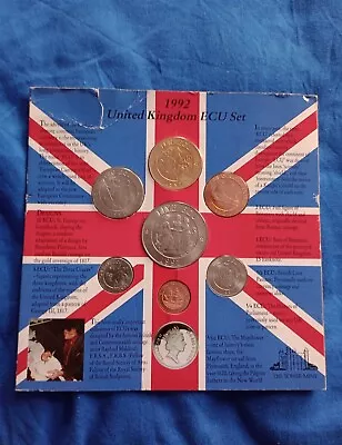 1992 Unc UK ECU Coin Set • £14.99