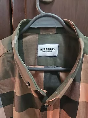 Burberry Men's Green Shirt Size Xxl • $65