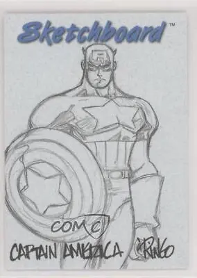 1998 SkyBox Marvel Creators Collection Blue Captain America #4 Sketch 5a3 • $9.74