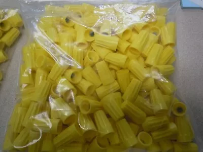 (100)IDEAL 18 - 12 AWG Yellow Wire-Nut Thermoplastic Twist-On Wire Connector • $11