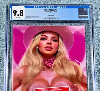 Barbie Cosplay Shikarii Margot Robbie MISS MEOW #6 CGC 9.8 Close-Up Variant 150 • $249.95