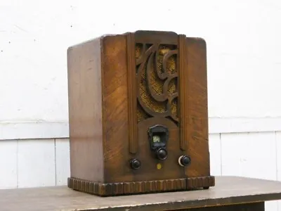 Vintage ARIA 4-bulb Vacuum Tube Radio Tested Working Wooden Radio • $771.57