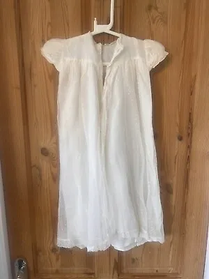 £5 • Buy Vintage Childs Baby Gown Christening