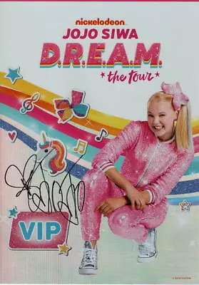 Jojo Siwa Signed Autograph D.r.e.a.m. Dream Tour Vip Poster A - Dance Moms Star • $1539.92