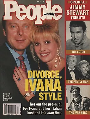 People Magazine - July 21 1997 - Divorce Ivana Style - Jimmy Stewart Tribute • $10.45