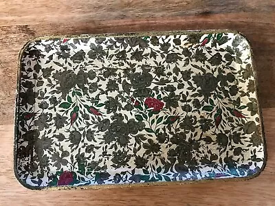 Vintage Highmount Quality Floral Print Paper Mache Tray ~ Japanese Alcohol Proof • $13.22