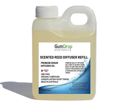 $37.95 • Buy HIGHLY SCENTED REED DIFFUSER OIL REFILL Premium Grade 1LT Bulk - Many Fragrances