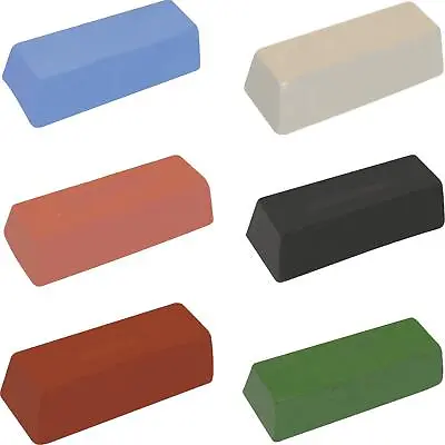 500g POLISHING COMPOUND Hard Soft Metals Steel Coarse Fine BUFFING Bar Block • £12.94