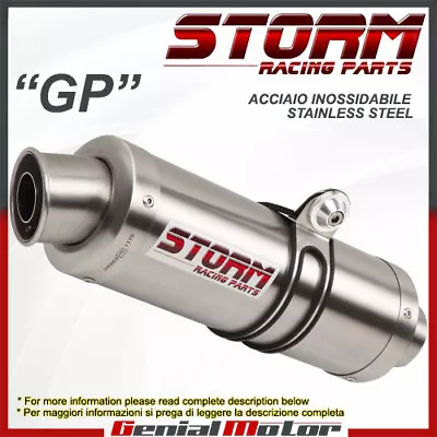 Exhaust Storm By Mivv Muffler Gp Steel For Kawasaki Z 750 2014 14 • $177.08