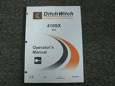 Ditch Witch 410SX Gas Vibratory Plow Owner Operator Maintenance Manual Book • $56.14
