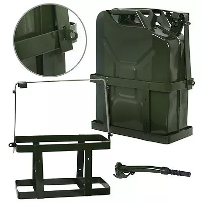 Jerry Can 20L Liter (5 Gallon Gal) Backup Steel Tank Gas Gasoline Green • $36.59