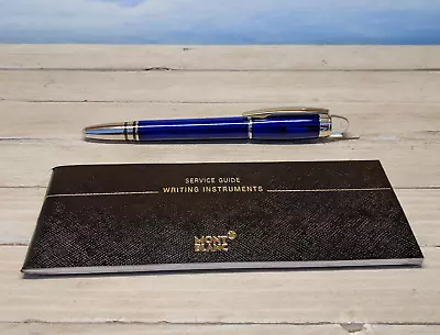 MONTBLANC Starwalker Cool Blue Lacquer With Platinum Plated Trim Rollerball Pen • $249