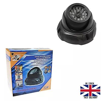 Fake Dummy Motion Detector CCTV Security Camera Outdoor  Indoor Red Flash Light • £7.99