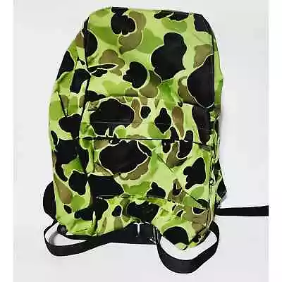 Himalayan Industries Vintage 80's Camouflage Backpack Bookbag • $23.75